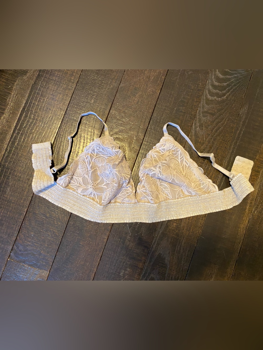 Aerie xl lacy bralette, tan, L